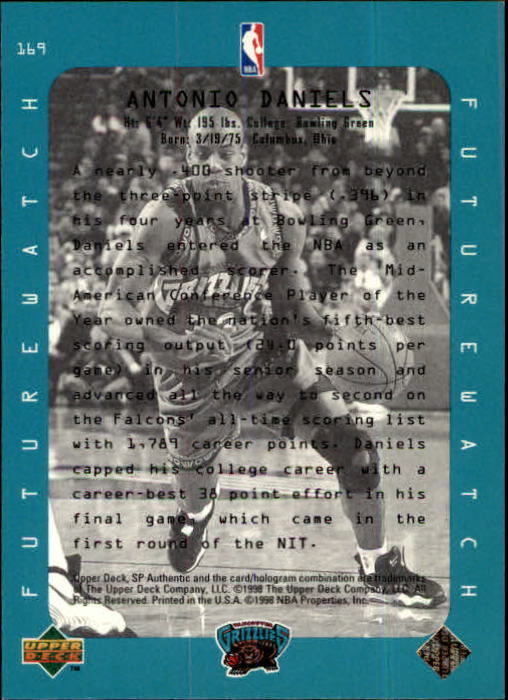 1997/1998 SP Authentic (Upper Deck) Basketball - Picture 213 of 253