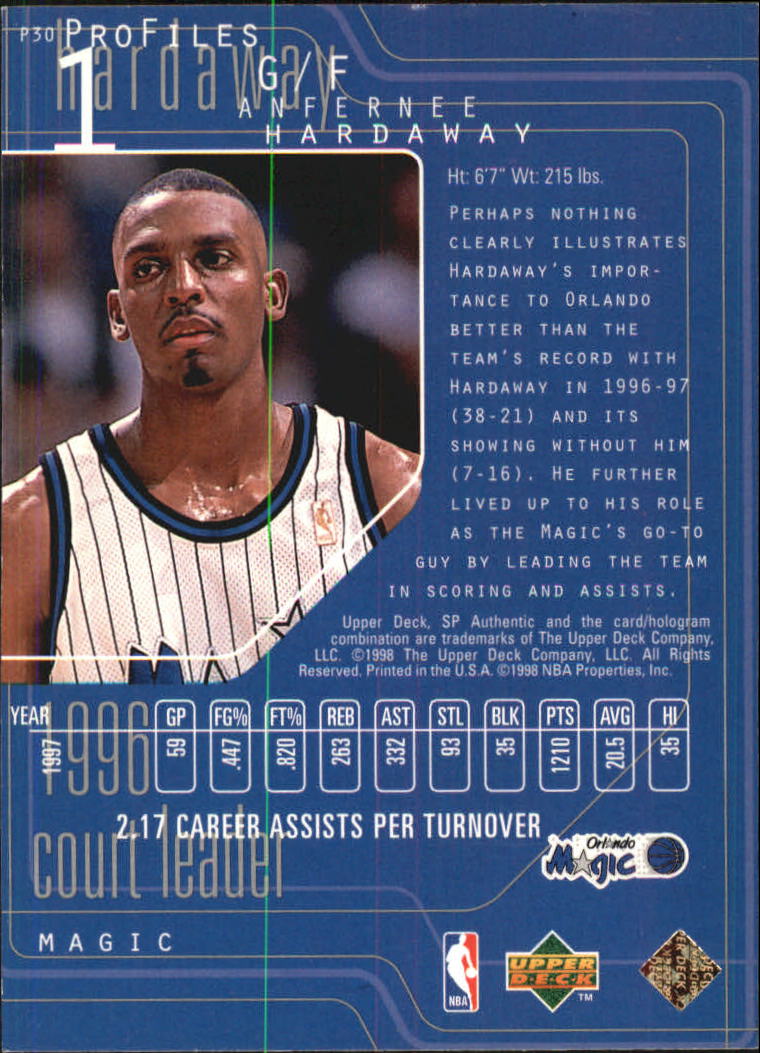 1997/1998 SP Authentic (Upper Deck) Basketball - Picture 241 of 253