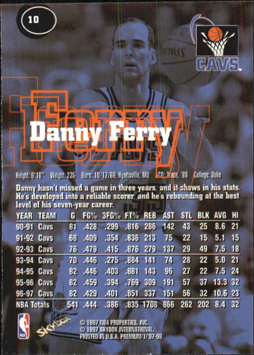 1997-98 SkyBox Premium Basketball Card Pick - Picture 15 of 357