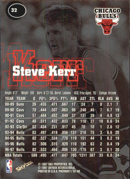 1997-98 SkyBox Premium Basketball Card Pick - Picture 35 of 357
