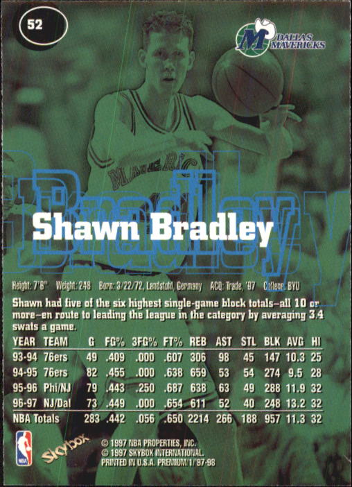 1997-98 SkyBox Premium Basketball Card Pick - Picture 65 of 357