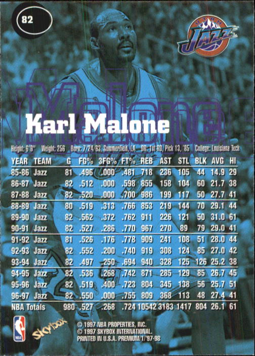 1997-98 SkyBox Premium Basketball Card Pick - Picture 101 of 357