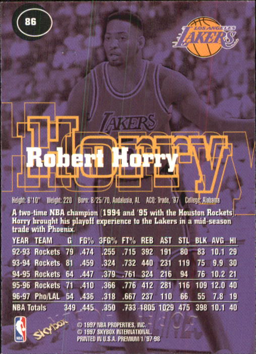 1997-98 SkyBox Premium Basketball Card Pick - Picture 107 of 357