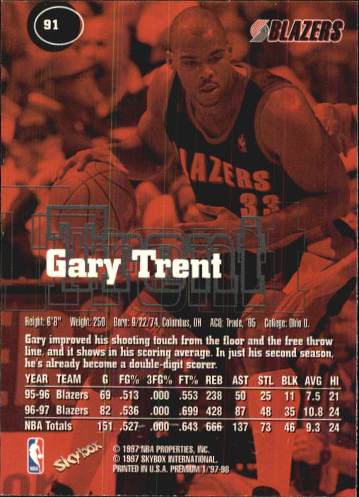 1997-98 SkyBox Premium Basketball Card Pick - Picture 113 of 357