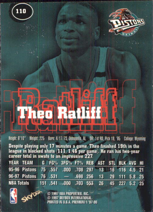 1997-98 SkyBox Premium Basketball Card Pick - Picture 141 of 357