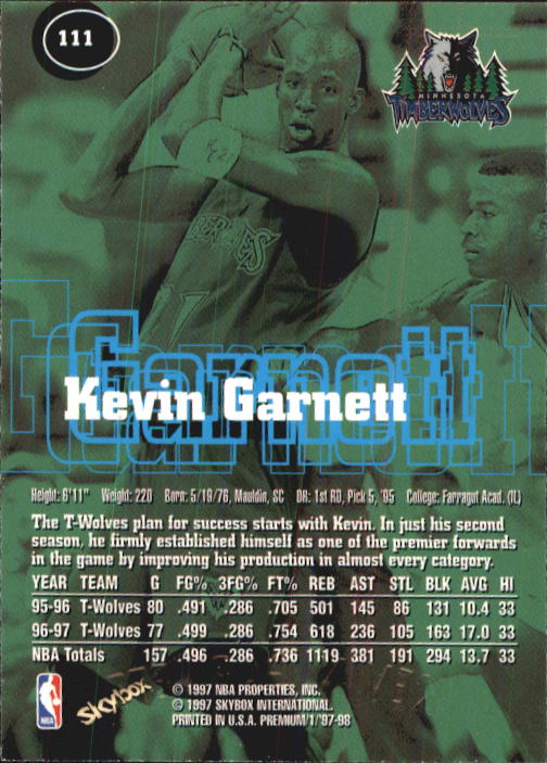 1997-98 SkyBox Premium Basketball Card Pick - Picture 143 of 357