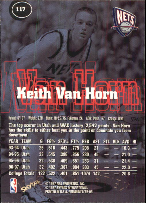 1997-98 SkyBox Premium Basketball Card Pick - Picture 149 of 357