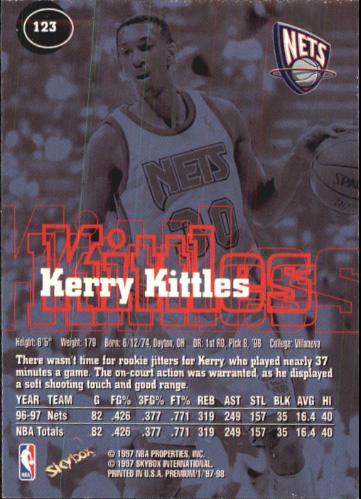 1997-98 SkyBox Premium Basketball Card Pick - Picture 155 of 357