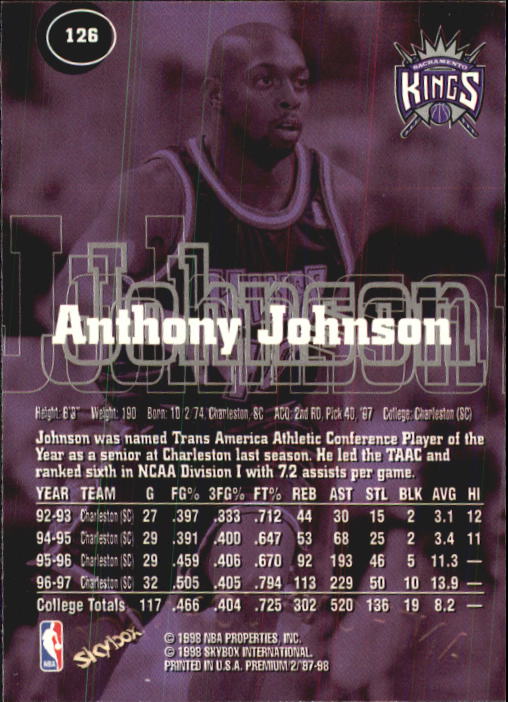 1997-98 SkyBox Premium Basketball Card Pick - Picture 159 of 357