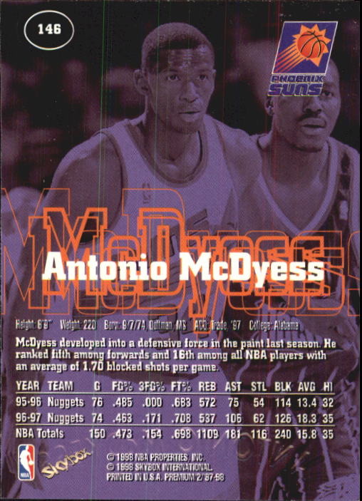 1997-98 SkyBox Premium Basketball Card Pick - Picture 199 of 357
