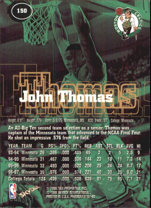 1997-98 SkyBox Premium Basketball Card Pick - Picture 207 of 357