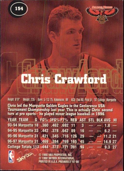 1997-98 SkyBox Premium Basketball Card Pick - Picture 215 of 357