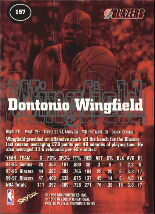 1997-98 SkyBox Premium Basketball Card Pick - Picture 221 of 357