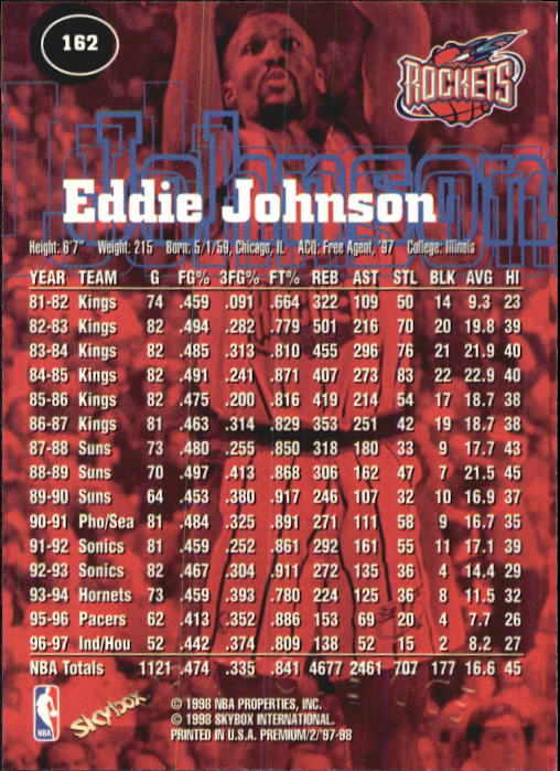 1997-98 SkyBox Premium Basketball Card Pick - Picture 231 of 357