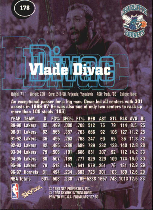 1997-98 SkyBox Premium Basketball Card Pick - Picture 263 of 357