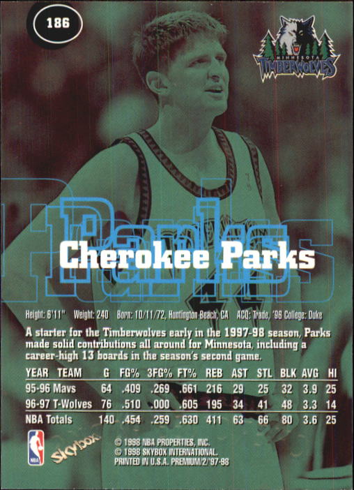1997-98 SkyBox Premium Basketball Card Pick - Picture 277 of 357
