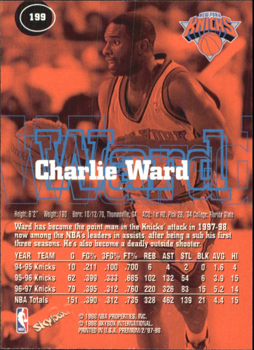 1997-98 SkyBox Premium Basketball Card Pick - Picture 303 of 357