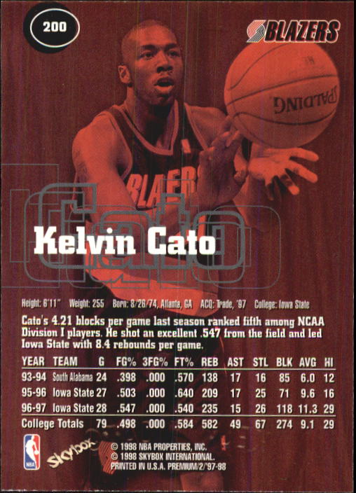 1997-98 SkyBox Premium Basketball Card Pick - Picture 305 of 357