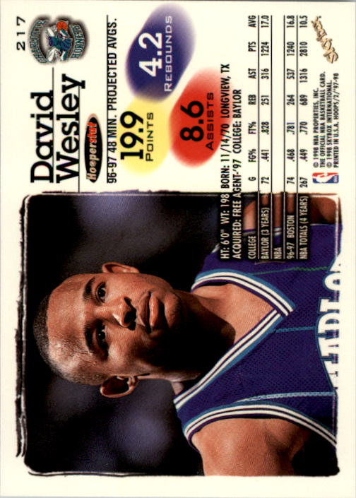 B2128- 1997-98 Hoops Basketball #s 1-250 +Rookies -You Pick- 15+ FREE US SHIP - Picture 343 of 401