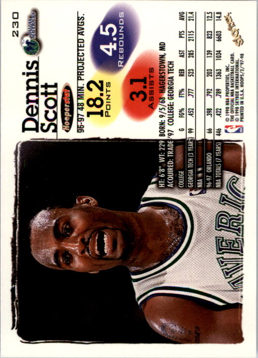 B2128- 1997-98 Hoops Basketball #s 1-250 +Rookies -You Pick- 15+ FREE US SHIP - Picture 363 of 401