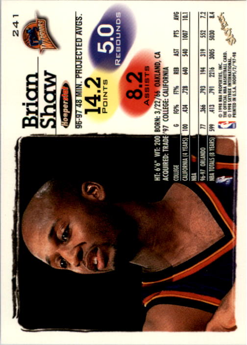 B2128- 1997-98 Hoops Basketball #s 1-250 +Rookies -You Pick- 15+ FREE US SHIP - Picture 385 of 401