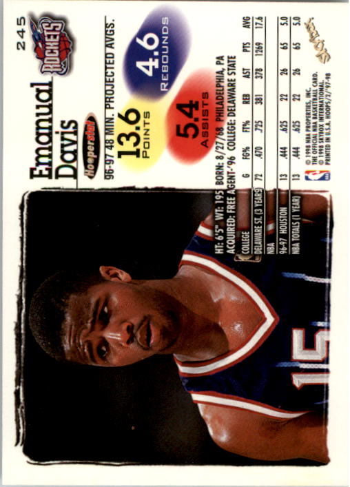 B2128- 1997-98 Hoops Basketball #s 1-250 +Rookies -You Pick- 15+ FREE US SHIP - Picture 391 of 401