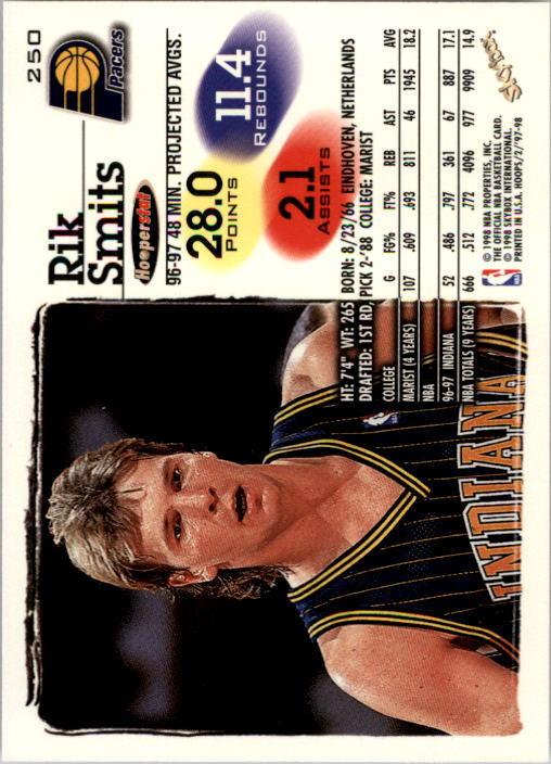 B2128- 1997-98 Hoops Basketball #s 1-250 +Rookies -You Pick- 15+ FREE US SHIP - Picture 401 of 401
