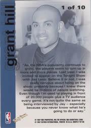 1997/1998 Hoops Basketball "Insert" Cards - Picture 17 of 60