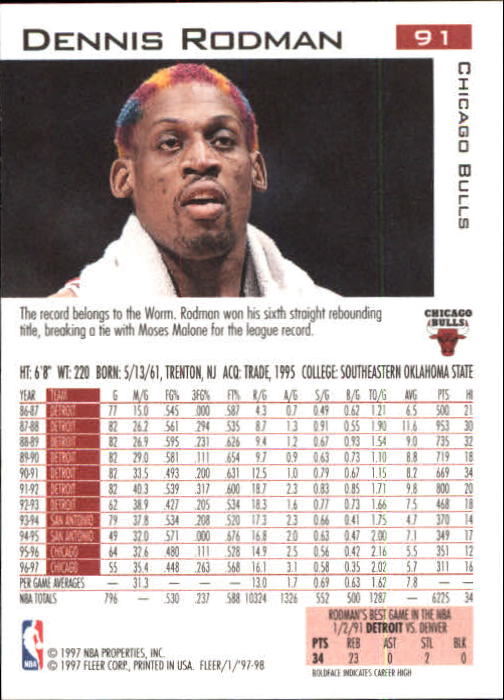 1997/1998 Fleer Basketball Part 1 Main Set Cards - Picture 133 of 347