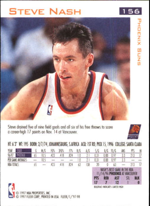 1997/1998 Fleer Basketball Part 1 Main Set Cards - Picture 235 of 347