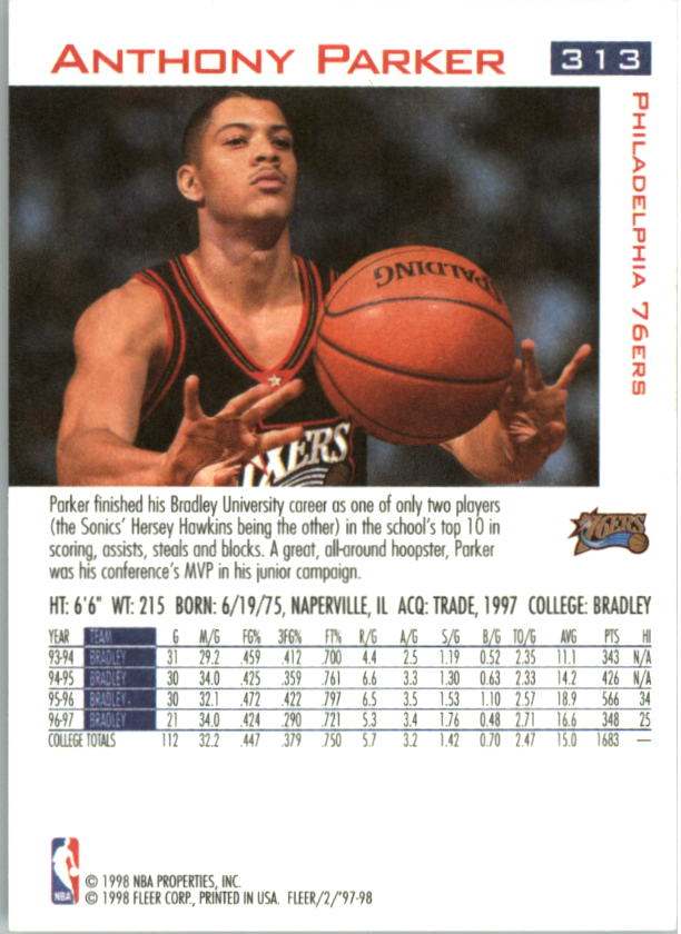 1997/1998 Fleer Basketball Part 1 Main Set Cards - Picture 335 of 347