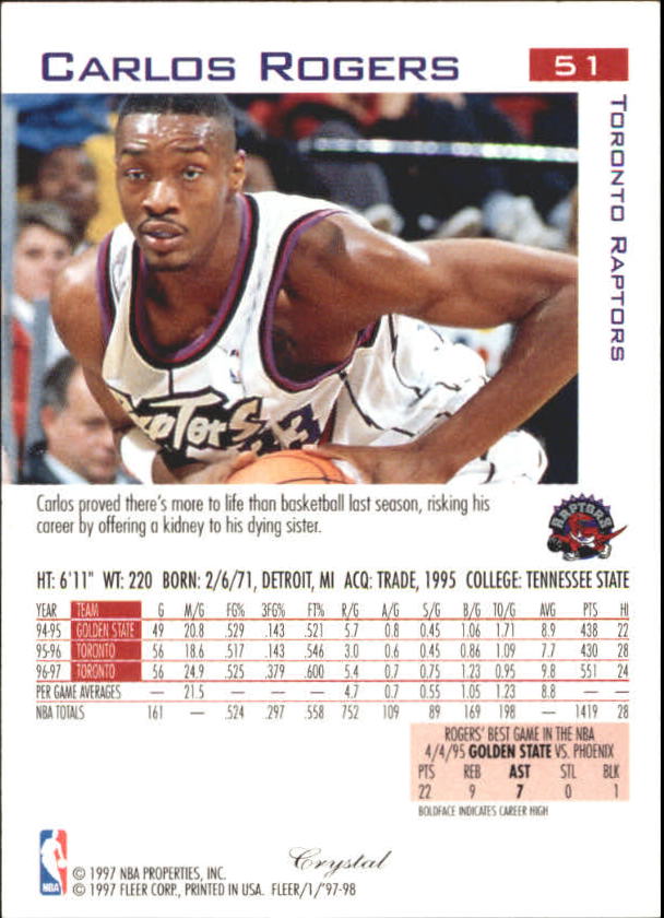 1997/1998 Fleer Basketball Part 2 Parallel Cards - Picture 27 of 107