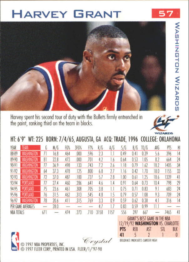 1997/1998 Fleer Basketball Part 2 Parallel Cards - Picture 31 of 107