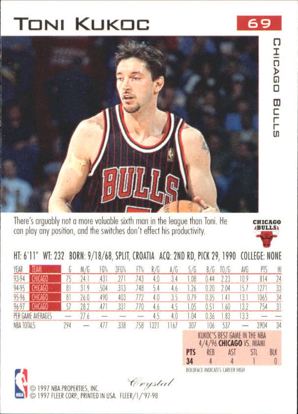 1997/1998 Fleer Basketball Part 2 Parallel Cards - Picture 39 of 107