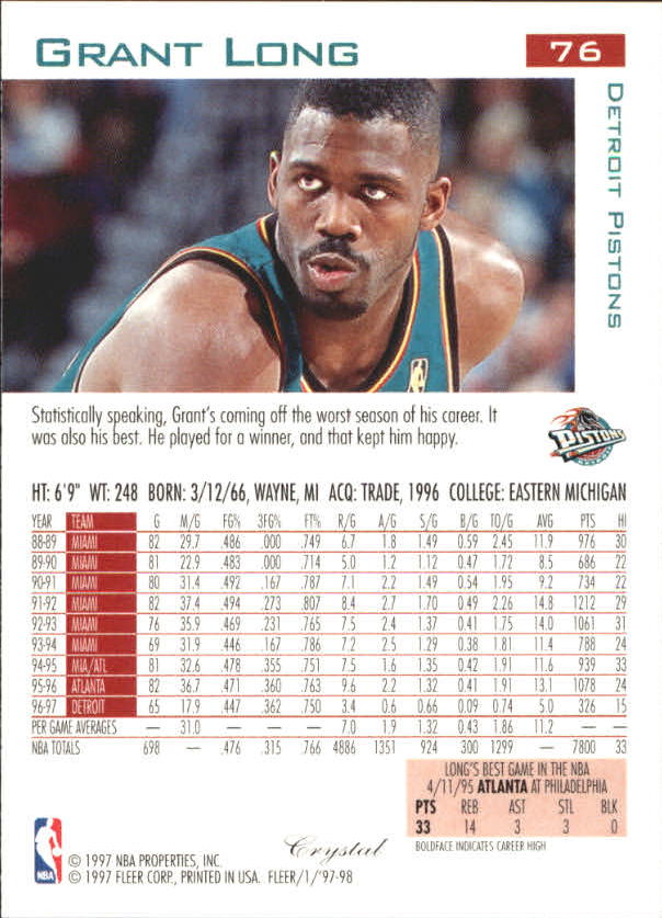 1997/1998 Fleer Basketball Part 2 Parallel Cards - Picture 41 of 107