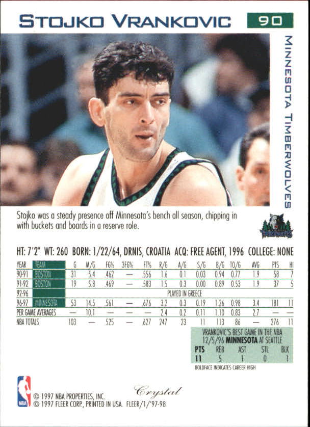 1997/1998 Fleer Basketball Part 2 Parallel Cards - Picture 49 of 107
