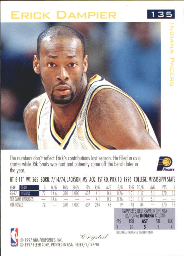1997/1998 Fleer Basketball Part 2 Parallel Cards - Picture 67 of 107