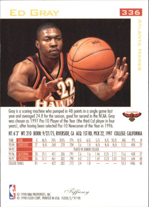 1997/1998 Fleer Basketball Part 2 Parallel Cards - Picture 107 of 107