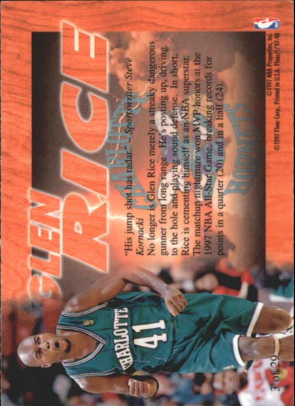 1997/1998 Fleer Basketball Part 3 Insert Cards - Picture 9 of 194