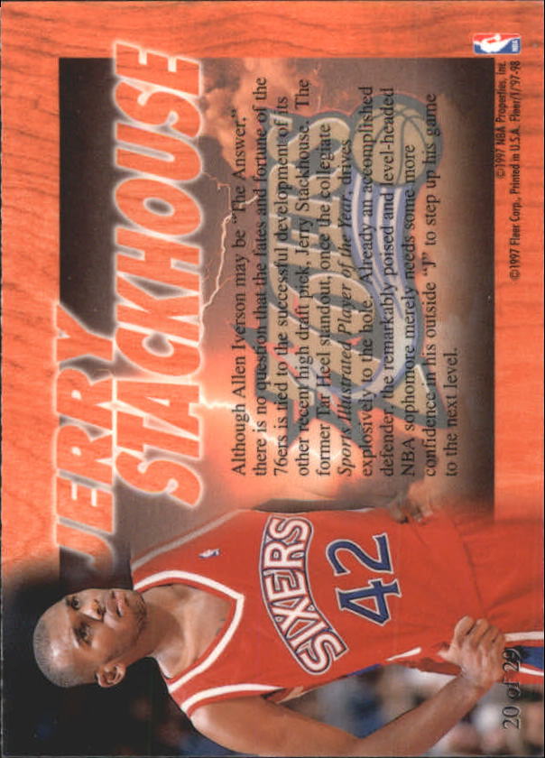 1997/1998 Fleer Basketball Part 3 Insert Cards - Picture 19 of 194