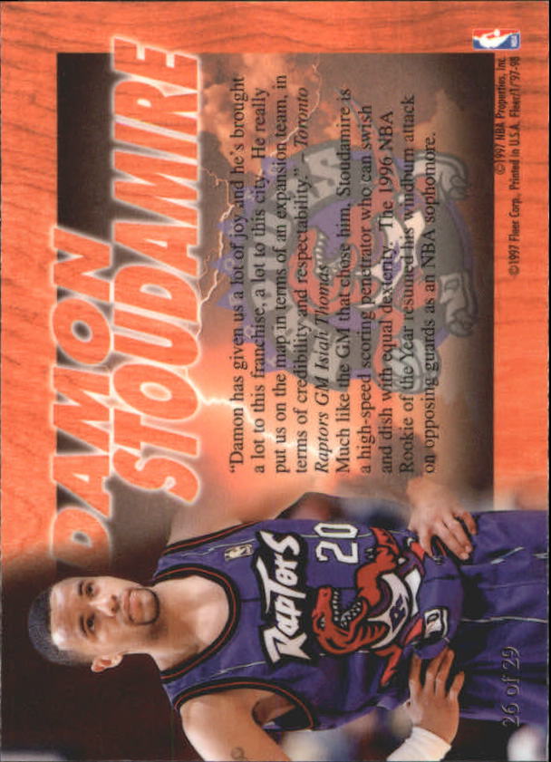 1997/1998 Fleer Basketball Part 3 Insert Cards - Picture 23 of 194