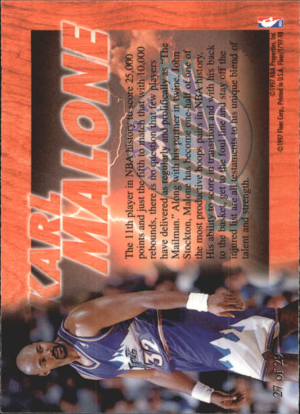1997/1998 Fleer Basketball Part 3 Insert Cards - Picture 25 of 194