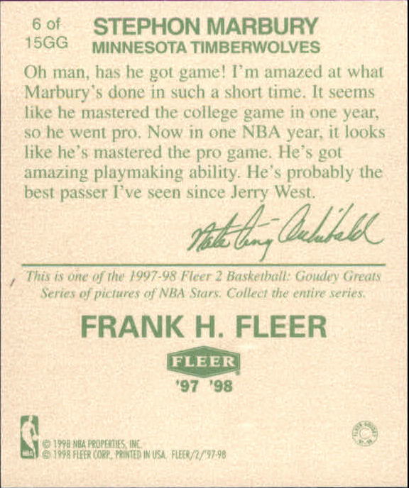 1997/1998 Fleer Basketball Part 3 Insert Cards - Picture 37 of 194