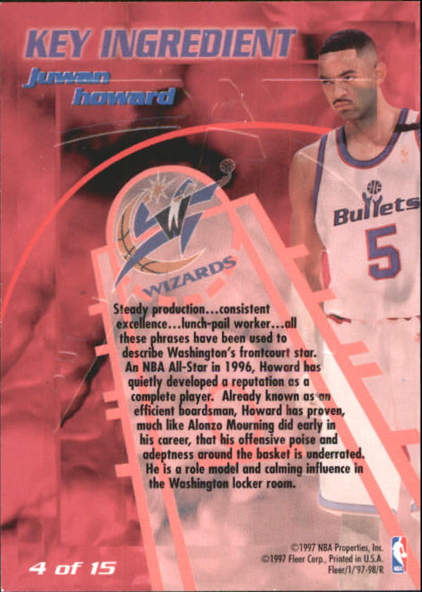 1997/1998 Fleer Basketball Part 3 Insert Cards - Picture 53 of 194