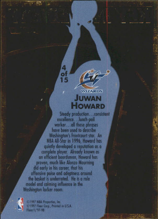 1997/1998 Fleer Basketball Part 3 Insert Cards - Picture 61 of 194