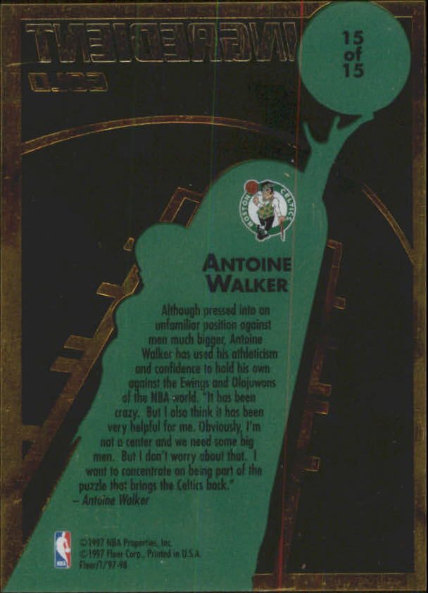 1997/1998 Fleer Basketball Part 3 Insert Cards - Picture 67 of 194