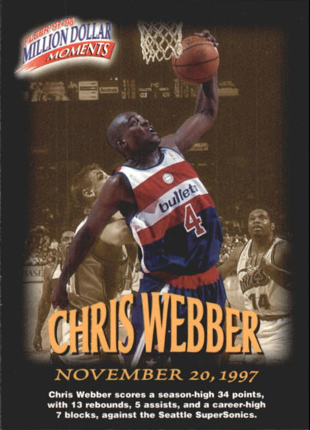 1997/1998 Fleer Basketball Part 3 Insert Cards - Picture 108 of 194