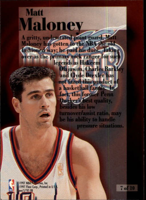 1997/1998 Fleer Basketball Part 3 Insert Cards - Picture 171 of 194