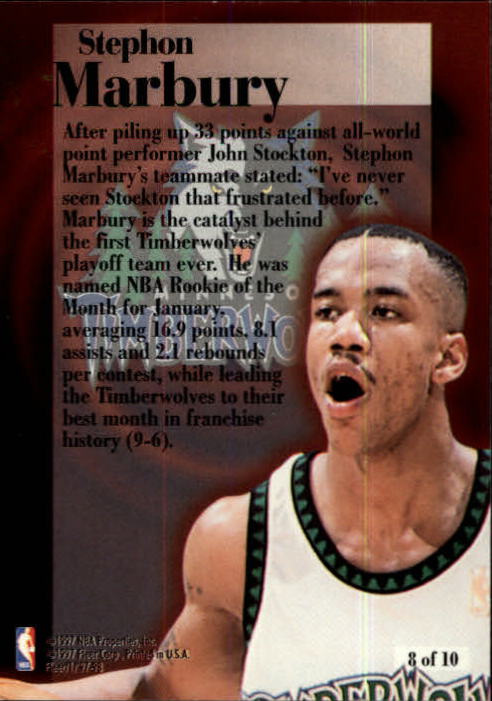 1997/1998 Fleer Basketball Part 3 Insert Cards - Picture 173 of 194