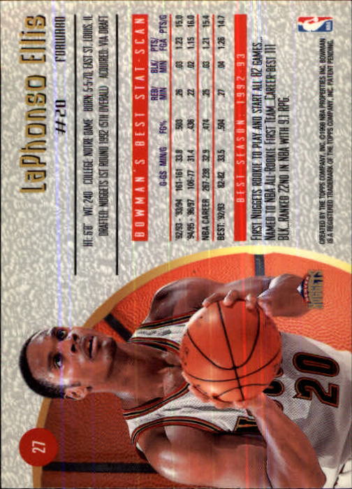 thumbnail 21  - 1997-98 Bowman&#039;s Best Basketball Card Pick